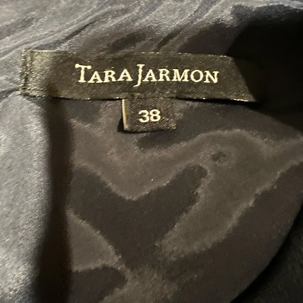 Tara Jarmon wool blend black Zip Back Sleeveless a line dress size 38/6 - Picture 6 of 8